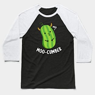 Moo-cumber Funny Veggie Cucumber Pun Baseball T-Shirt